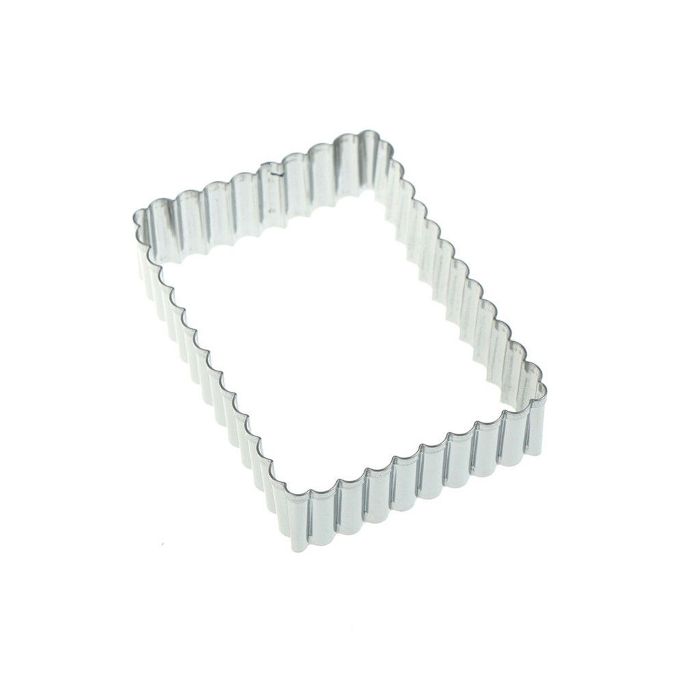 1Pcs Shortbread Cookie Cutter Stainless Steel Rectangular Lace Biscuit Mould Mold Determine shape Baking & Pastry Tools
