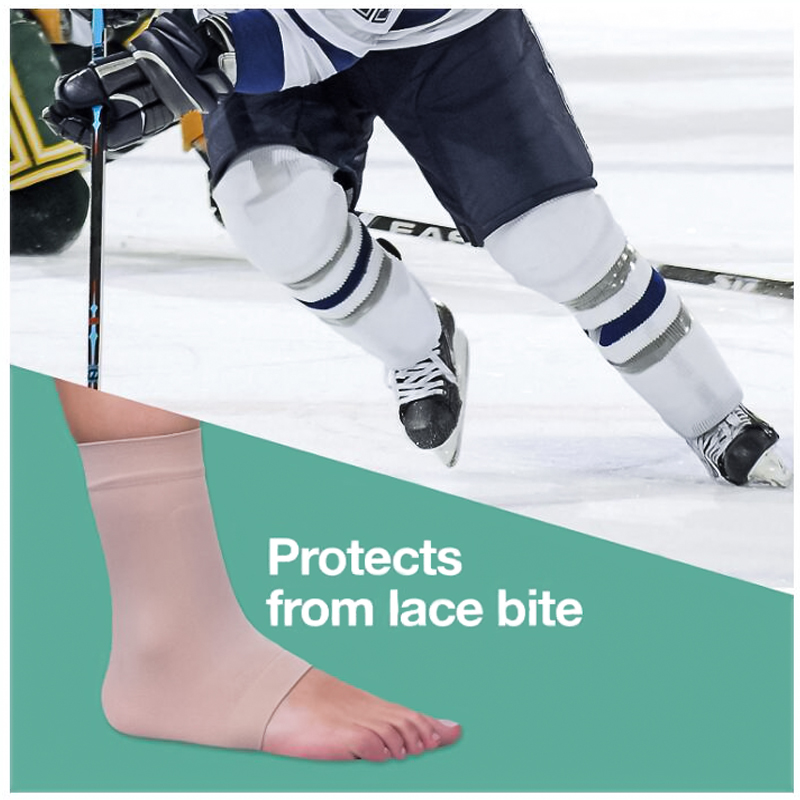 2 Stuks Gewatteerde Skate Sokken Elastische Gel Bandage Mouw Beschermen Voorkant van Voet en Scheen Voor Hockey Schaatsen Paardrijden en Hoge Laarzen