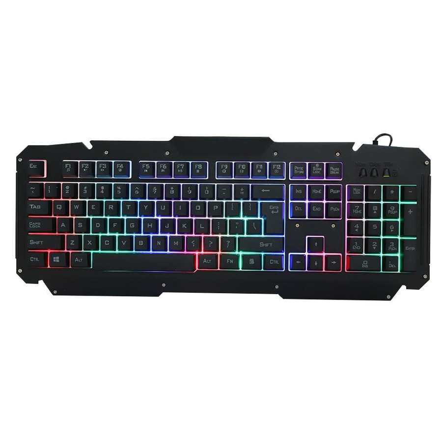 Game Keyboard Aluminum Alloy Panel Wired Keyboard for Computer