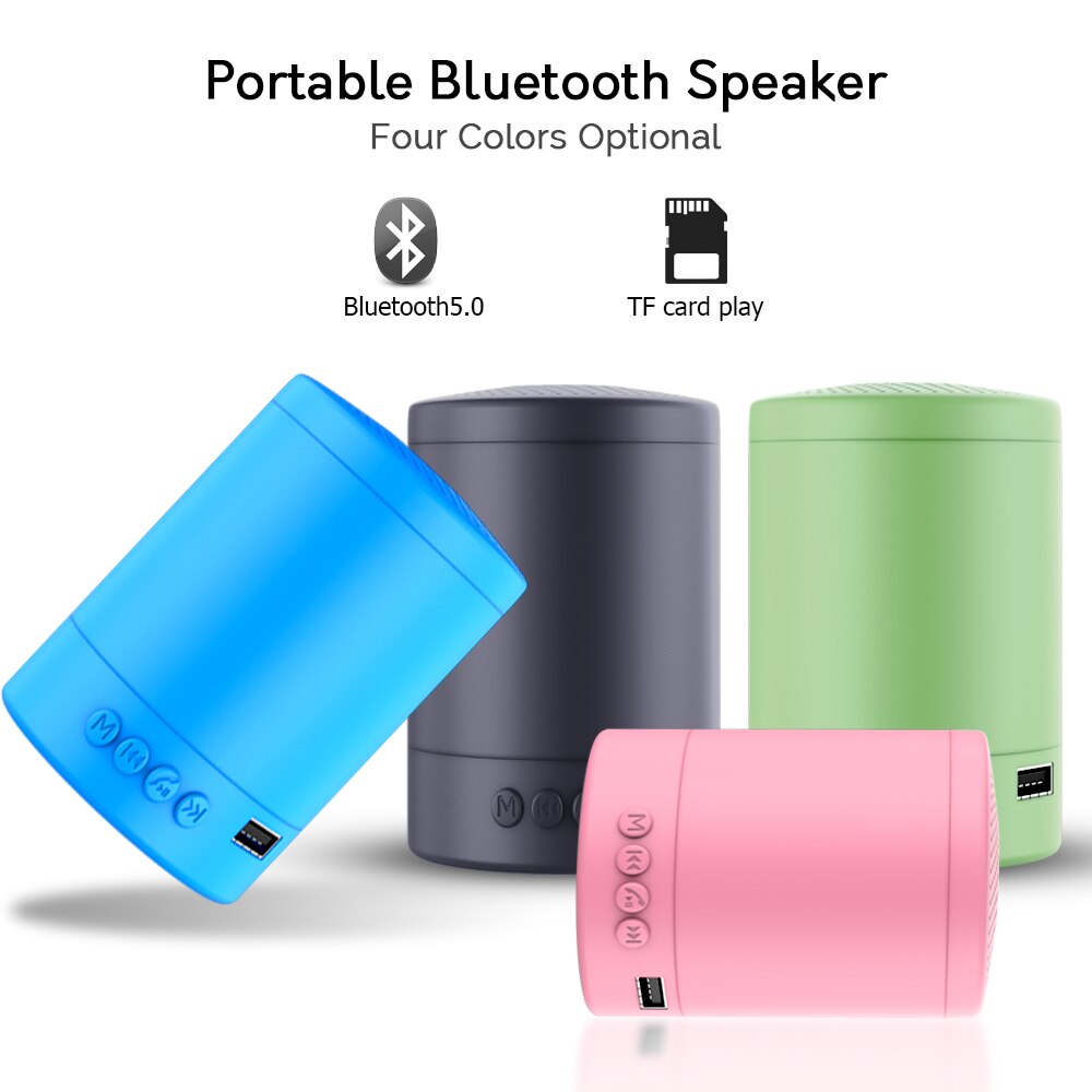 portable Bluetooth Speakers Wireless Mini small sound box TF card for Column Bass Outdoor Speaker box subwoofer ribbon tweeter