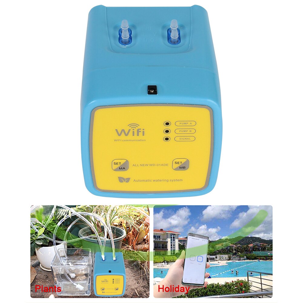 Double Pump Controller Automatic Watering Device Intelligent Timer System WIFI Mobile APP Control Garden Drip Irrigation Device