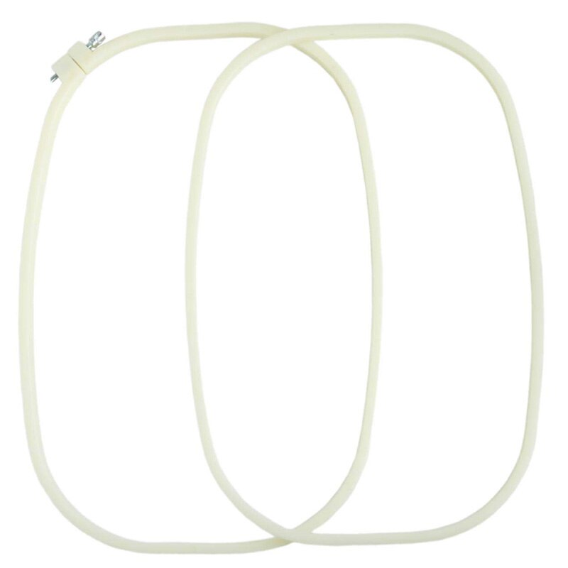 Embroidery Hoop Square Cross Stitch Hoops Ivory-White Pack of 4, Different Sizes - 5 Inches 10 Inches 13 Inches for Kids and Adu