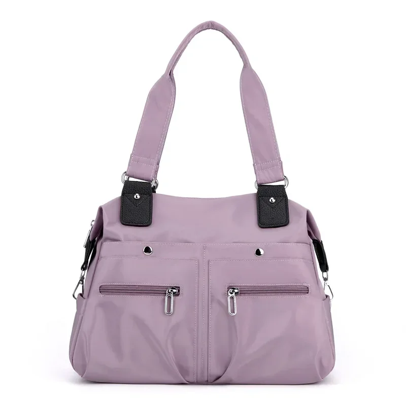 Tote taske håndtaske skuldertaske til kvinder nylon vandtæt stor kapacitet shopping crossbody taske dame messenger tasker håndtasker