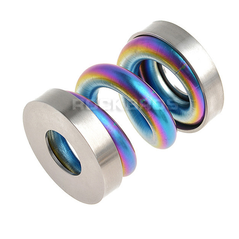 ROCKBROS Bicycle Shock Rear Coil Spring Suspension Rear Titanium Alloy 6AI4V(Gr5) for Brompton Shock 4 Colors