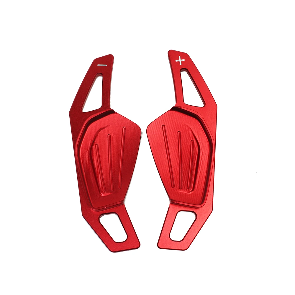 Pagaie cambio per Skoda ENYAQ iV Octavia Scout RS VRS A8 MK4 Karoq Kodiaq 2021 Sportline Volante per auto DSG Estensione ingranaggi: Rosso