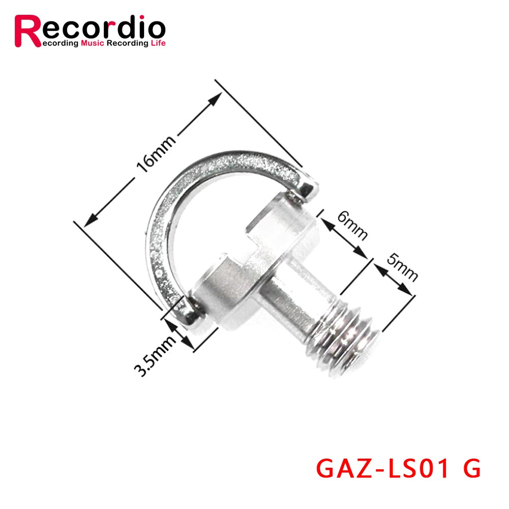 GAZ-LS01 B 3/8 Female Naar 5/8 "Buitendraad Convert Schroef Adapter Weer Microfoon Stand Houder Mic Opname Studio: GAZ-LS01 G