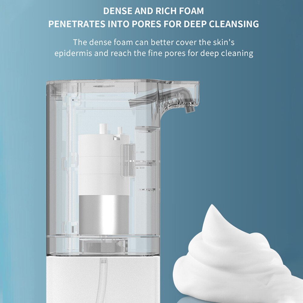 350mL Automatic Soap Dispenser Infrared Touchless Induction Foam Dispenser Liquid Lotion Gel Dispenser Hands Washing Machine