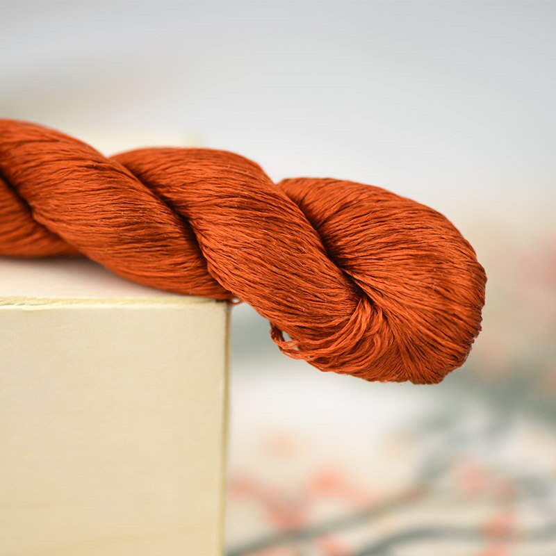 silk embroidery thread / 100% silk thread /hand embroidery embroider cross stitch/Reddish brown/12 gradient colors: 9