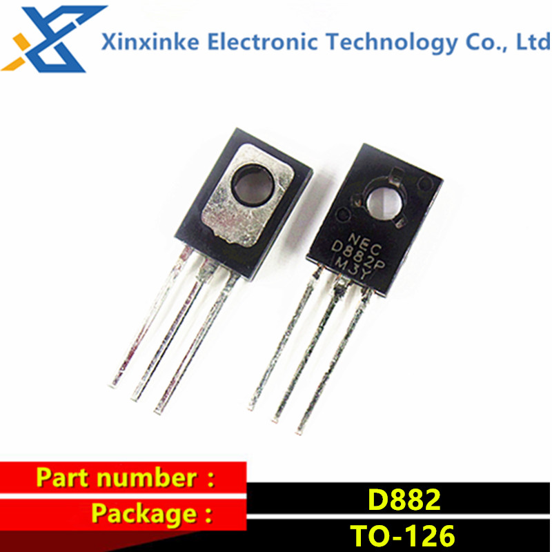 5PCS D882 2SD882 2SD882P NPN Transistor TO-126 Power Transistor