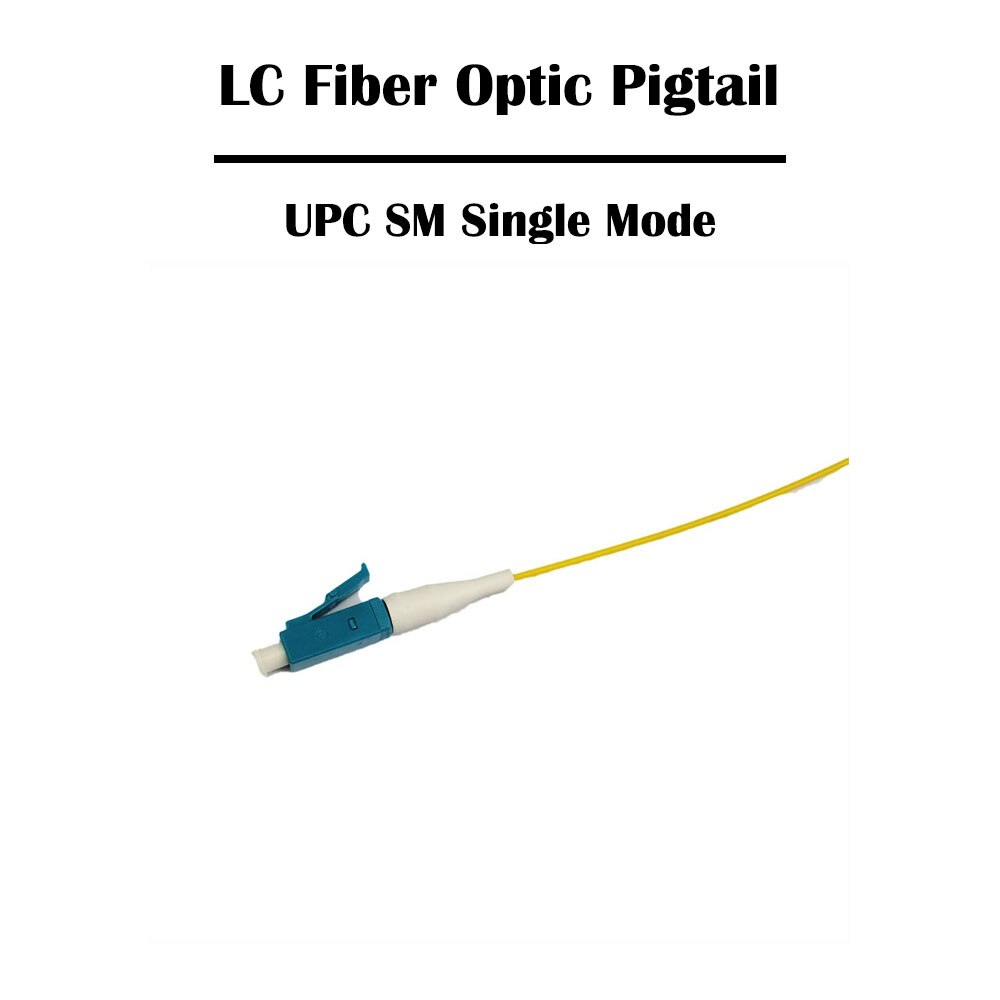 100 Pieces 1.5 Meter LC UPC/APC SM Single Mode 9/125 /MM Multi Mode Simplex 0.9mm FTTH OM1-OM4 Ethernet: UPC SM