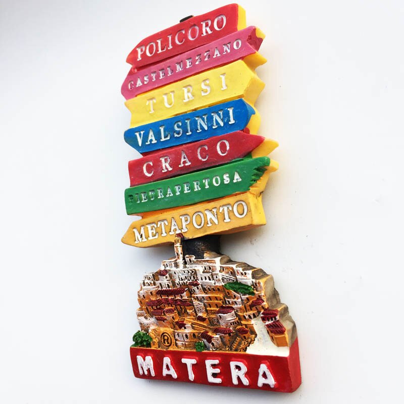 Italia Fridge Magnets Italy Matera Alassio Stresa Tourism Souvenir for the house Refrigerator Magnetic Stickers Home Decoration