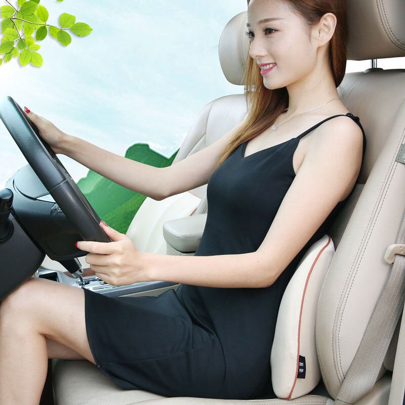 Cuscino del Sedile auto universale lombare supportt Da Viaggio Gomma Piuma di Memoria Cuscino di Massaggio Sedia Da Ufficio Cuscino di Supporto Lombare auto Accessori