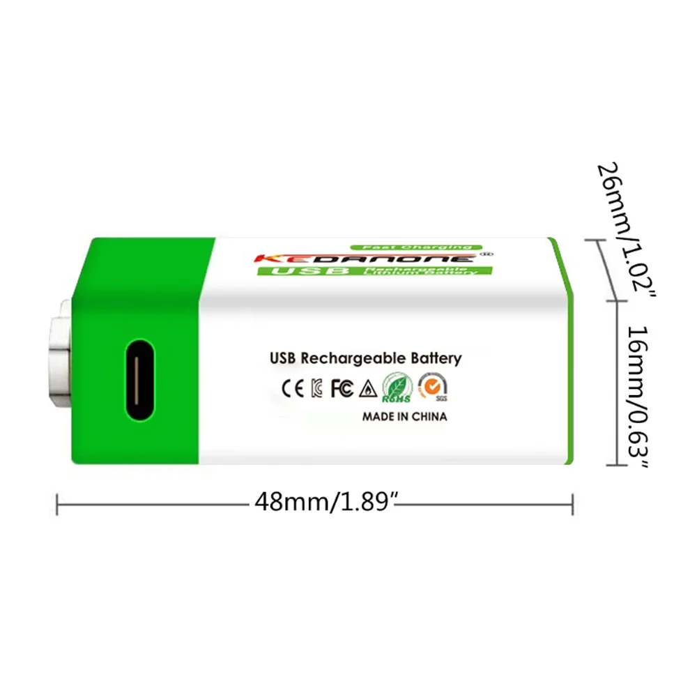 9V 12800mAh li-ion Rechargeable battery 6f22 9V lithium Micro USB Batteries for Multimeter Microphone Toy Remote Control KTV use