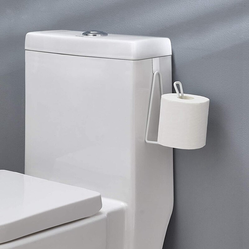 Over the Tank Toilet Paper Holder Stand, Space Saving Hanging Toilet Roll Tissue Holder Stand Storage Dispenser