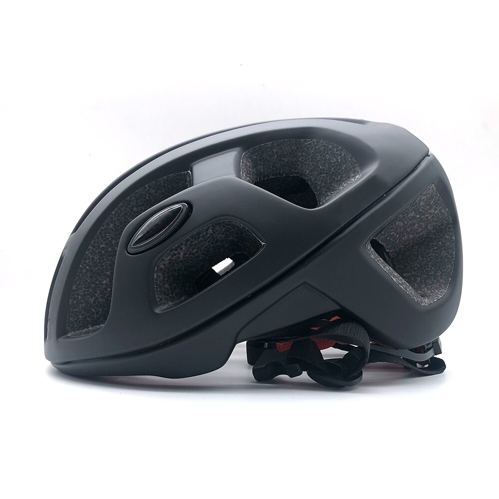 Casco de Ciclismo de triatlón para hombre y mujer, Casco de Bicicleta de carretera aerodinámico para bicicleta de montaña ultraligera,: Matte black