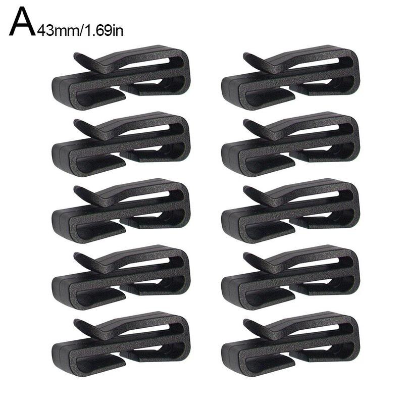 10pcs Ski Helmet Holder Plastic Multipurpose Helmet Clip Easy Mounting For Outdoor Cycling Skiing Climbing Sports J8a8: L