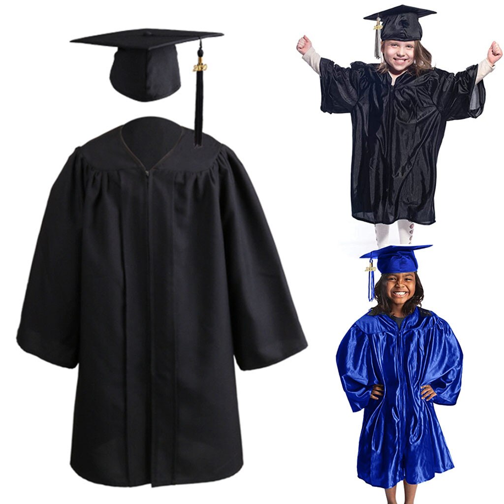 Afstudeerjurk en -pet voor kinderen, afstudeerjurk voor kleuters, kleuterschool, school, afstudeerjurk met kwastjesset