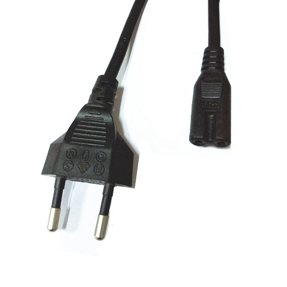 Eu standardi 2- - napainen virtajohto kaapeli lataussovitin pc kannettava tietokone  ps2 ps3 ohut led-näyttö virtatarvikkeet