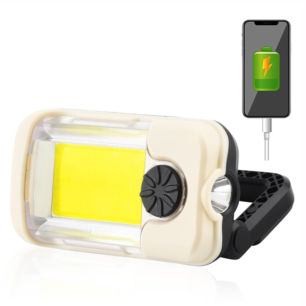 Auto Led Inspectie Lamp Noodverlichting 8000Lm Werk Light Usb Oplaadbare Vermogen Vouwen Magnetische Zaklamp