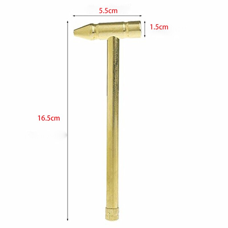 6 in 1 Copper Plated Small Hammer Set with 4 Screwdrivers Multi-Functional Practical Slotted Screwdriver Hand Tool Kit