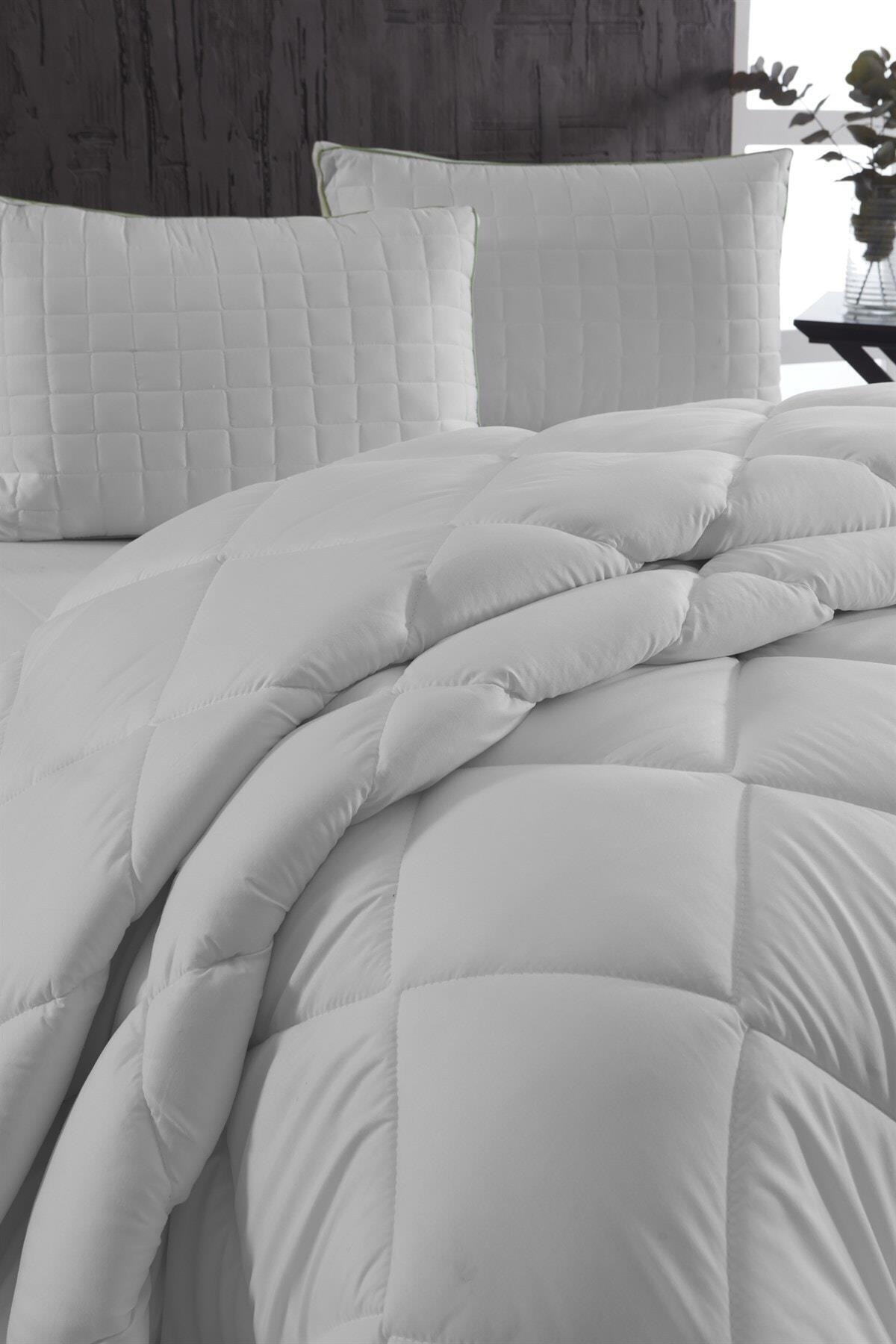 Witte Dubbele Persoonlijkheid Microfiber Quilt Isıtır Niet Krijgen Koud Wasbare Gezonde