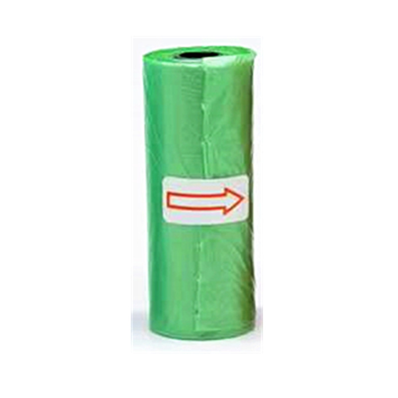 1200 pièces couleur aléatoire dessin animé patte graphique chien merde sacs animaux de compagnie merde sacs anti-fuite chien déchets sacs pour fournitures pour animaux de compagnie: L / green