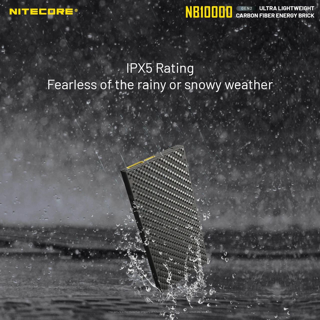 NITECORE NB10000 GEN2 Power Bank 10000mAh cargador portátil de carga rápida ultraligero para iPhone HUAWEI batería de litio