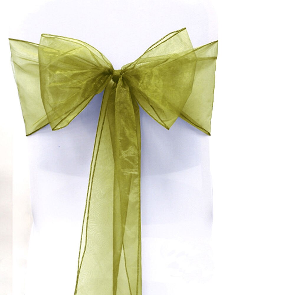 Effen Stoel Terug Garen Stoel Sjerpen Bruiloft Organza Sjerpen Terug Garen Voor Stoelen Bruiloft Stoel Decoratie Hotel Decor: 8