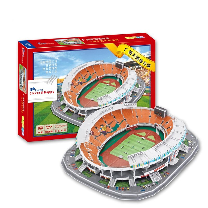 Seoul FußBall Stadion 3D Rätsel Korea Guangzhou Luneng Shenhua Berühmte Bereich EPS 63 Stck für FußBall Fans freundlicher: guangzhou