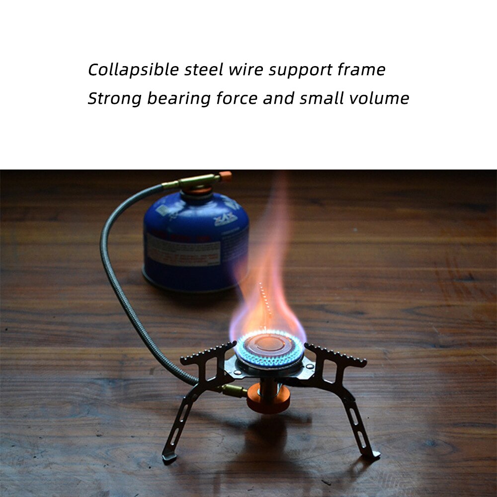 3500W Portable Outdoor Gas Stove Folding Electronic Gas Burner Camping Gas Stove Cooking Hiking Portable Cookware Split Stove