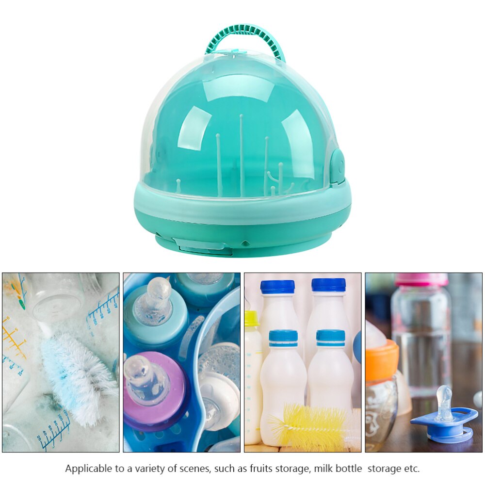Portable bébé lait bouteille mallette de rangement bouteille boîte vaisselle conteneur égouttoir