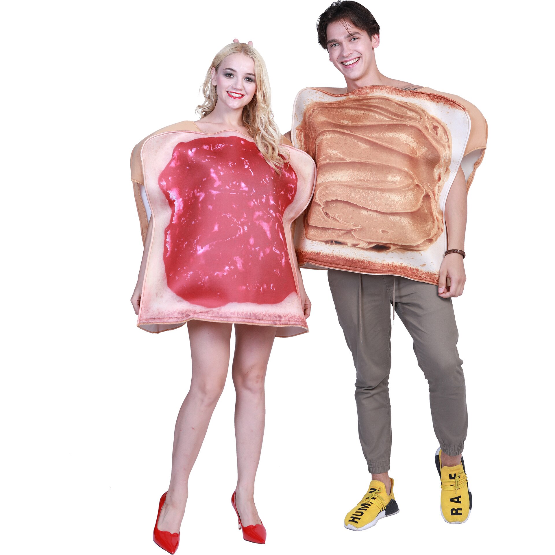 Drôle Couple Costumes Halloween noël Cosplay viande nourriture ensemble déguisement adulte fête Costume fantasia casal haloween adulto