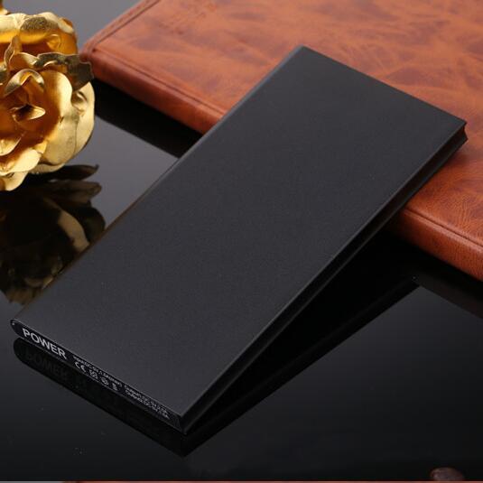 20000mAh Draagbare Ultra-dunne Powerbank Dual USB Polymeer Power Bank Externe Batterij Oplader Voor Mobiele Telefoons Tabletten Poverbank