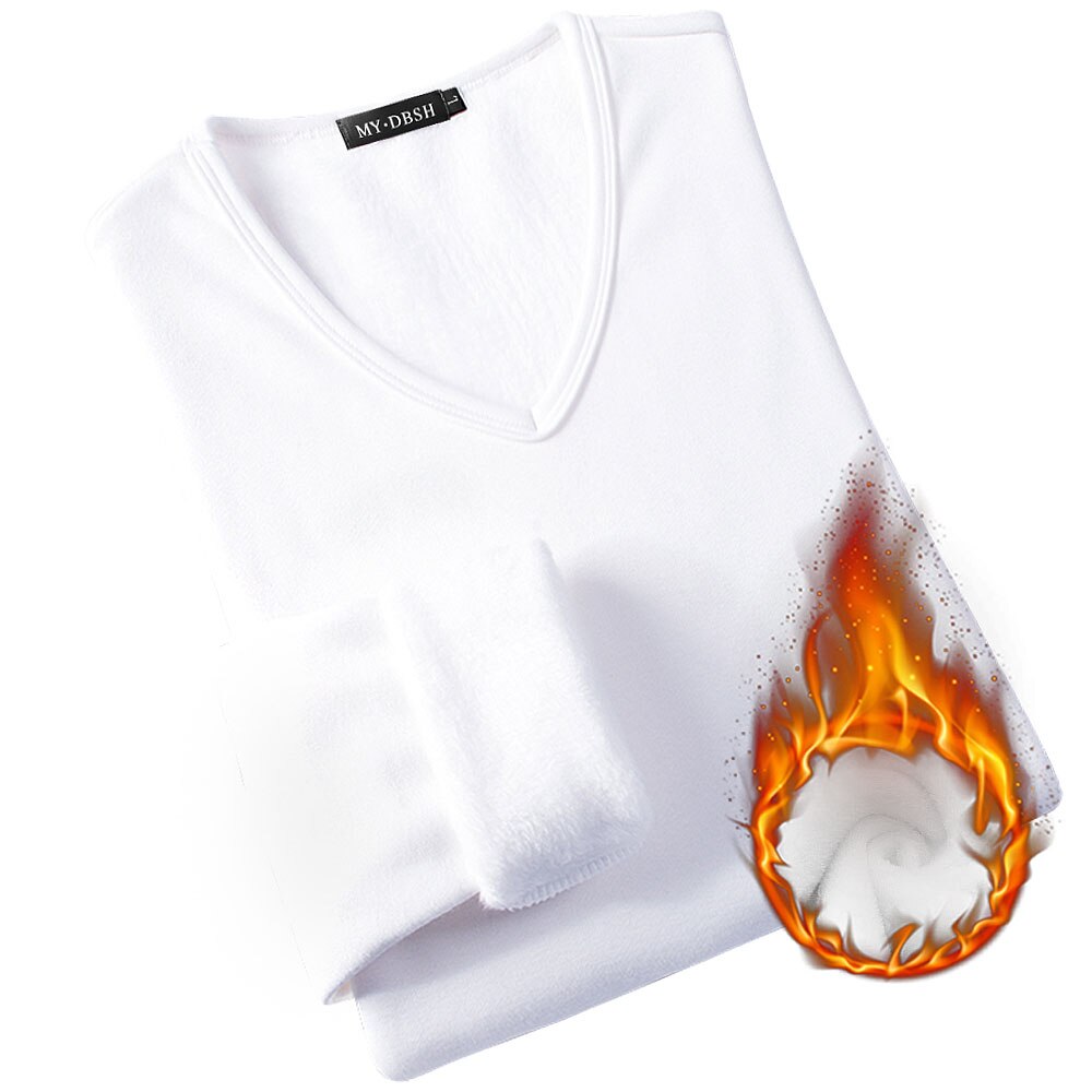 Vrouwen Winter Slim Fit T-shirt Lady Dikke Thermische T-shirts Warme Fluwelen T Shirts Vrouwen Lang Ondergoed Plus size Tops 4XL