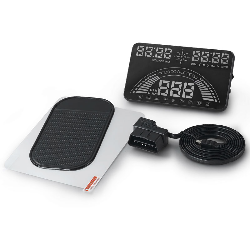 A3-OBD2-HUD Car head -up display OBD2 projection on the windshield car Digital speedometer Diagnostic Tool: Default Title