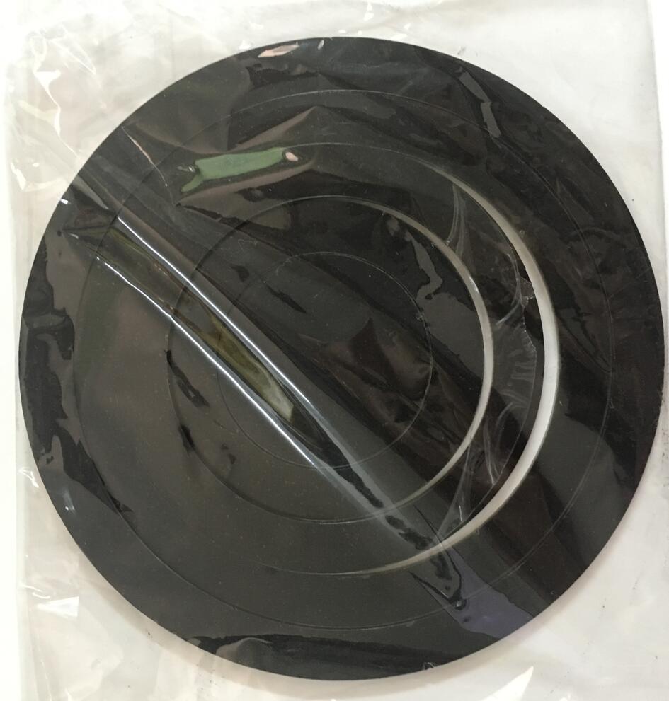 Pegatinas de pared circulares de lunares acrílicos para niños, decoración de habitaciones de bebé, calcomanías de pared redondas para el hogar, Mural de arte autoadhesivo DIY, 5 uds./lote: Negro