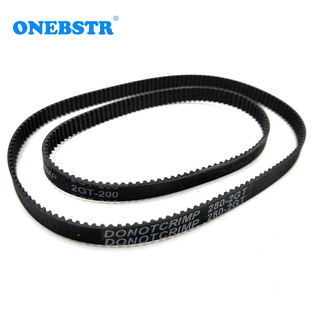 GT2 Closed Loop Timing Belt Rubber 2GT 6mm 110 112 122 158 200 280 300 400 610 752 852 1220 1524 mm Synchronous Belts 3D Printer