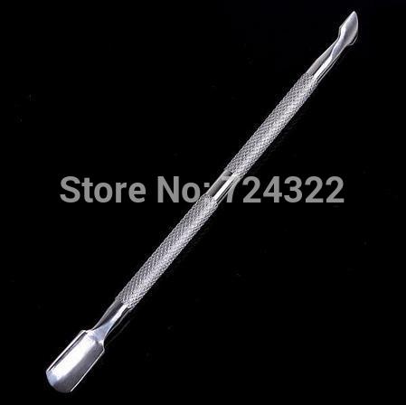 2 stuks roestvrijstalen nagelgereedschap, nagelriemlepel, nagelriemduwer, snijder, tondeuse, oranje stokjes, manicureschep