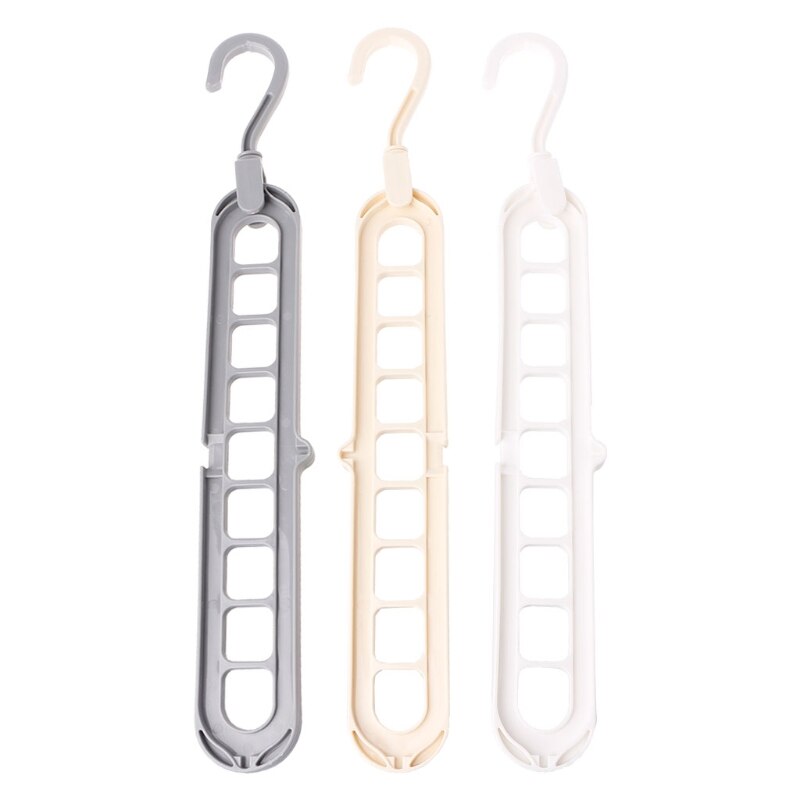 Foldable 32 Peg Windproof Clothes Hanger Dryer Washing Line Airer Clothes Underwear Socks Pants Hanger Household Storage: Random Color