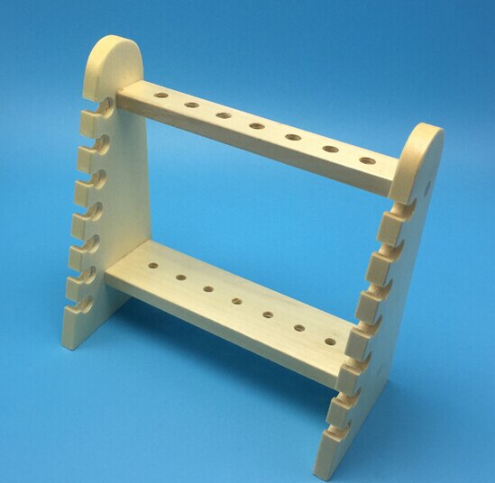 Style Wooden Test Tube Rack, 14 Hole and Pins-Solid Wood ,tube box.
