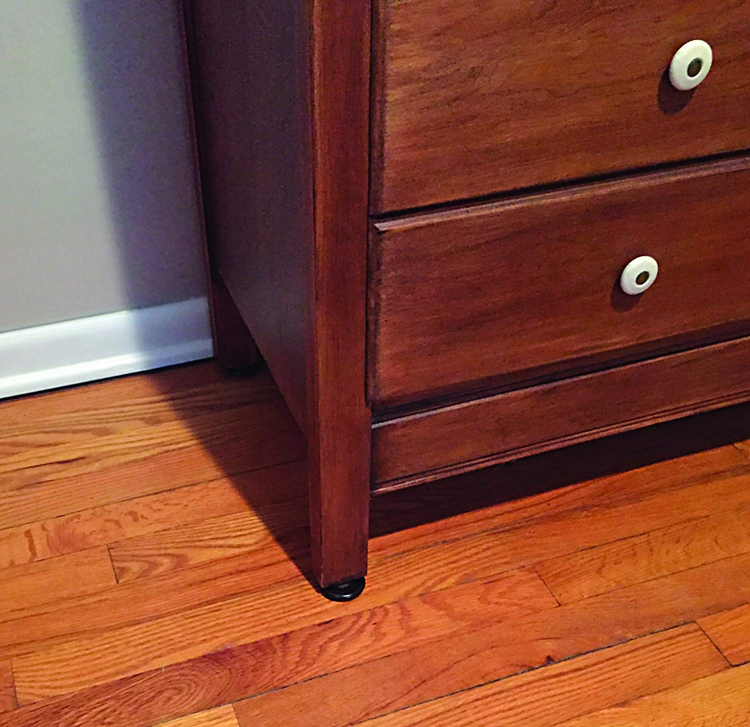 10/4pcs 2.5Inch Round-shape/Square Furniture Felt Caster Cups Covers Protector Rubber Table Chair Legs Feet Felt Cover Brown