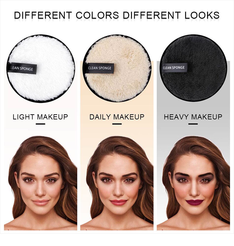 1 PC/3 PCS Make-up Entferner Gesunde Haut Mikrofaser Tuch Pads Entferner Handtuch Gesicht Reinigung Make-Up Faul Reinigung pulver Puff
