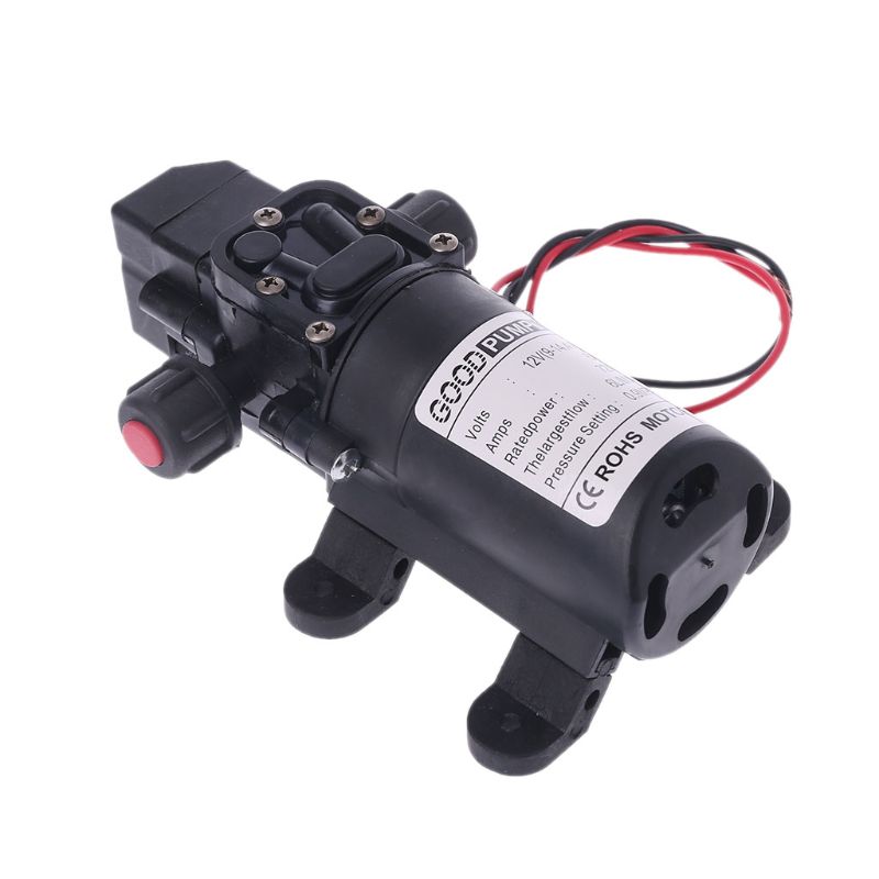 Dc 12v 130 psi 6l/ min vatten högtrycksmembran självpumpande pump 70w