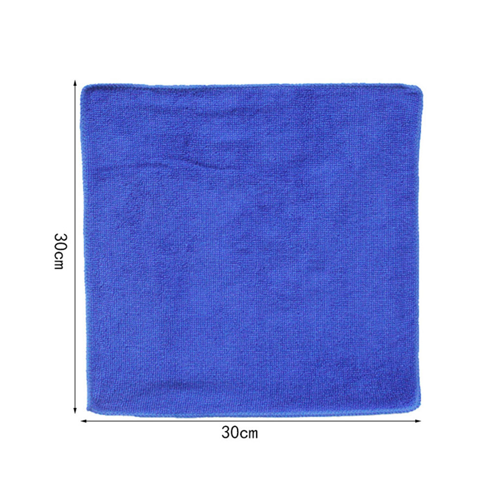 5pcs/set Car Washing Cloth Washing Cloth Towel Duster Blue Soft Absorbent Wash Cloth car cleaning Towels Car Auto #YL1