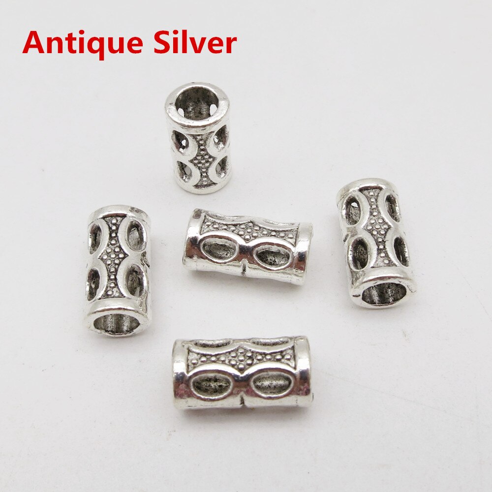 5 -20 zilver/goud/brons/rood koper viking haar vlecht dread baard dreadlock kralen buis ringen