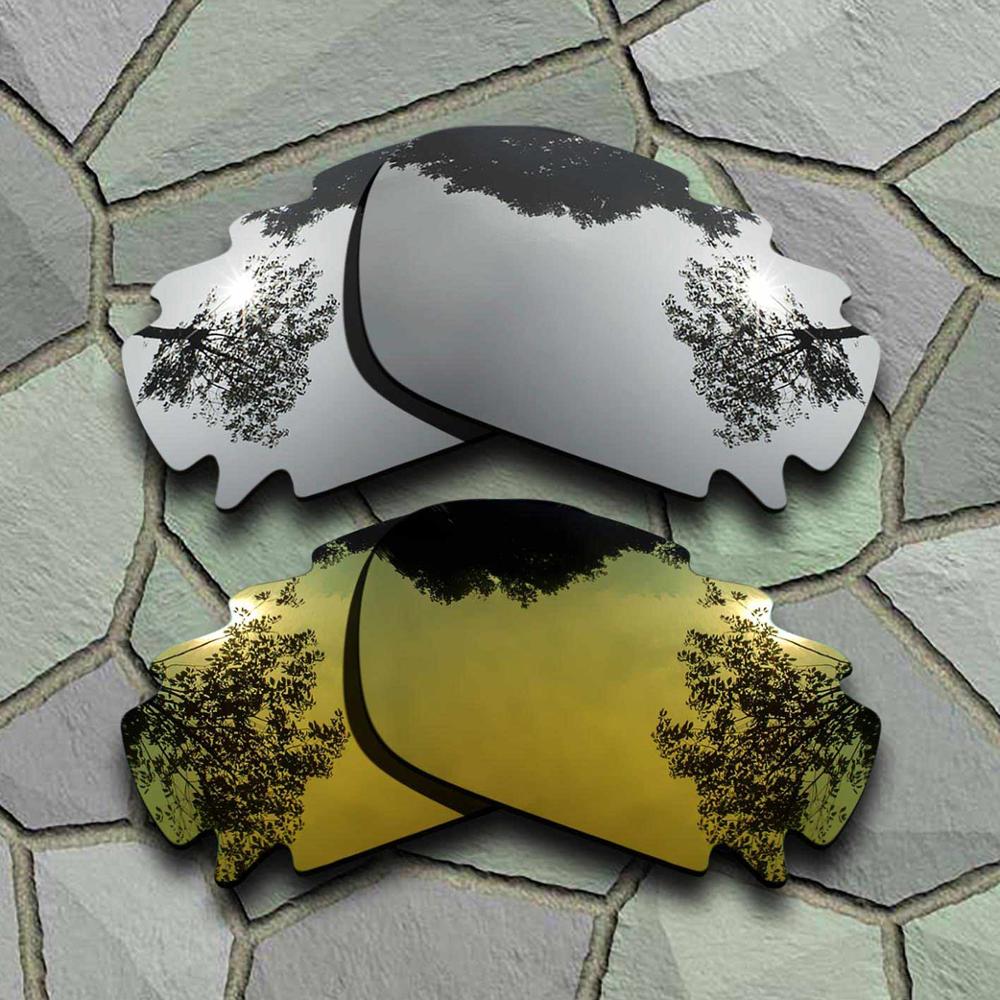 Okulary przeciwsłoneczne spolaryzowane wymienne soczewki do Oakley Jawbone Vented-odmiany: Chrome-Yellow Golden