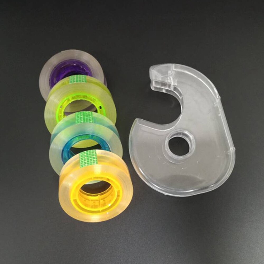Nyeste gjennomsiktige maskeringstape dispenser kutterholder skrivesaker diy washi tape lagring organiser kutter forsyninger