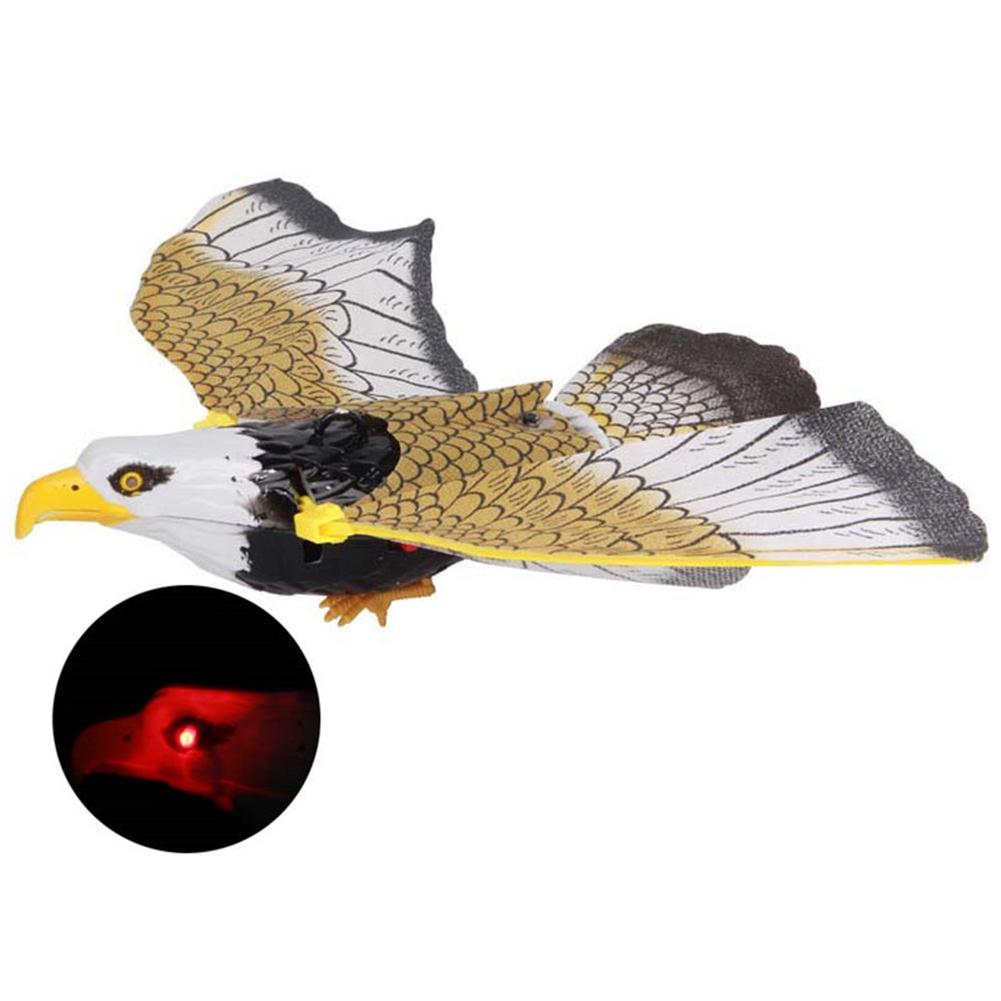Electronic Flying Eagle Sling Hovering Bird Model with LED Sound Kids Toy Electric 360 degree flying eagle