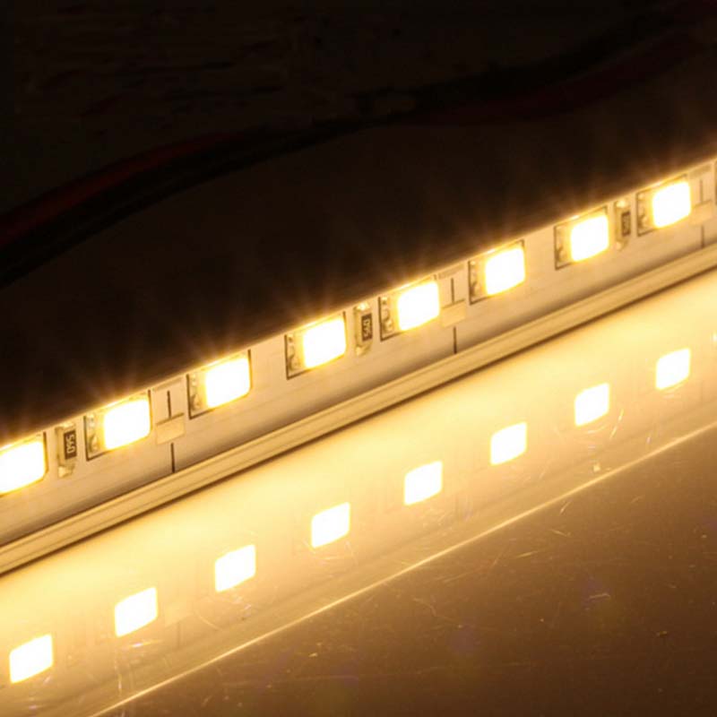 LED Rigid Bar Lights 5050 SMD White/Warm White With U Base 36LEDs LED Hard Rigid LED Strip