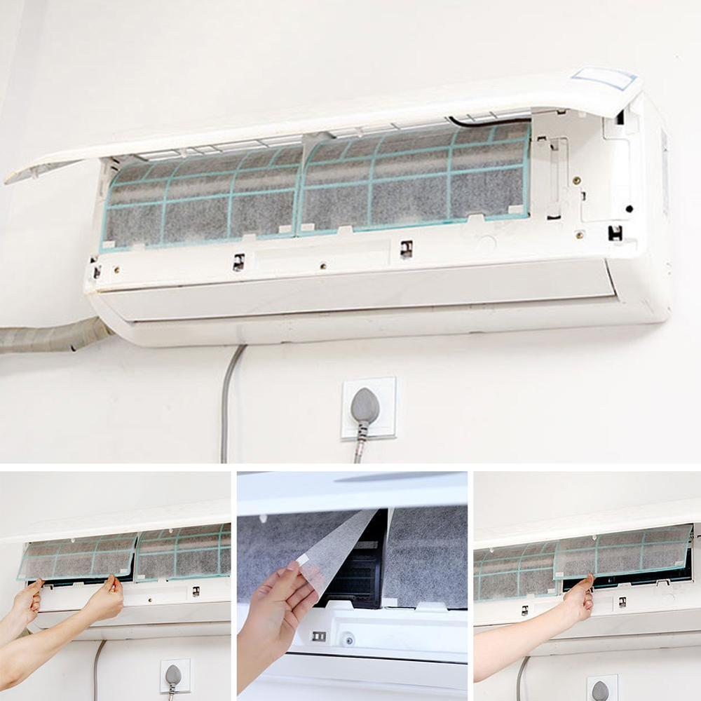 Can Cut Household Air Conditioner Filter Dust Dust Purification Paper Two Net Dust Pack Air Air Conditioning Air Outlet Fil I0L8